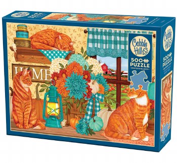 Cobble Hill 500pc Pumpkin Patch Cats
