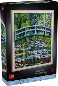 Lego Art Claude Monet Bridge Over A Pond Of Water Lilies 31220