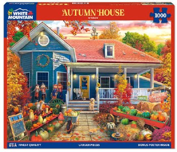 White Mountain 1000pc Autumn House