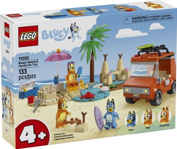 Lego Bluey Bluey's Beach & Family Car Trip