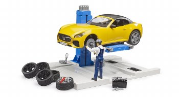 Bruder Bworld Car Service With Roadster 62112