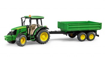 Bruder John Deere 5115m With Trailer