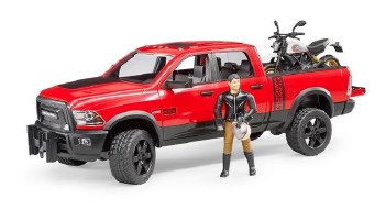 Bruder Ram 2500 Power Wagon With Scrambler Ducati
