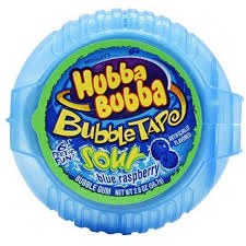 Hubba Bubba Tape Sour Blue Raspberry