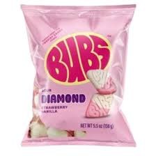 Bubs Sour Diamond Strawberry Vanilla