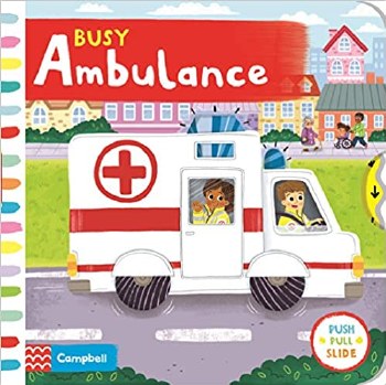 Busy Ambulance Push Pull Slide Book