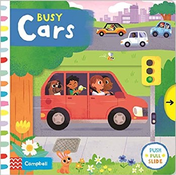 Busy Cars Push Pull Slide Books