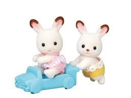 Calico Critters Chocolate Rabbit Twins