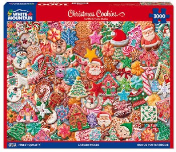 White Mountain 1000pc Christmas Cookies