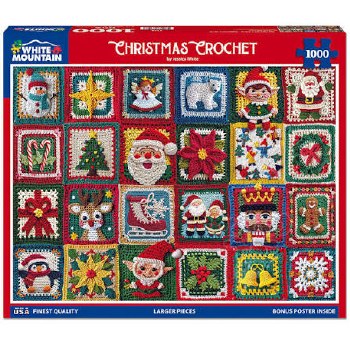 White Mountain 1000pc Christmas Crochet