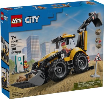 Lego City Yellow Backhoe Loader 60480