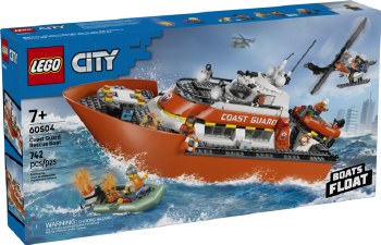 Lego City Coast Guard Rescue Boat & Heliciopter 60504