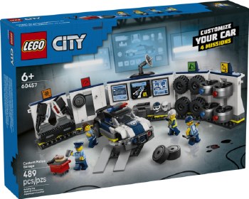 Lego City Custom Police Car Garage 60457