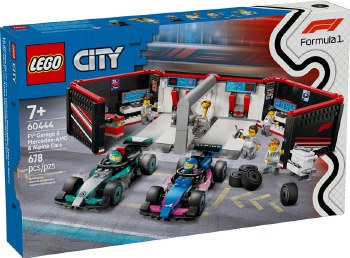 Lego City F1 Garage & Mercedes Amg & Alpine Cars 60444