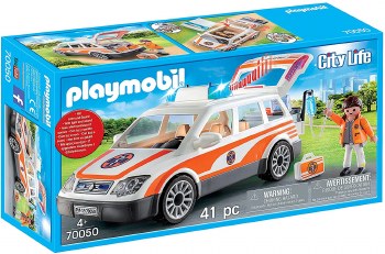 Playmobil City Life Emergency Car With Sirens