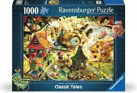 Ravensburger 1000pc Classic Tales Look Out Little Pigs