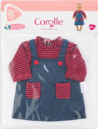 Corolle Striped Dress For 12 Inch Doll