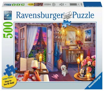 Ravensburger 500pc Lrg Cozy Bathroom 167890
