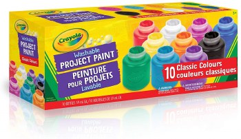 Crayola Washable Project Paint 10 Colours