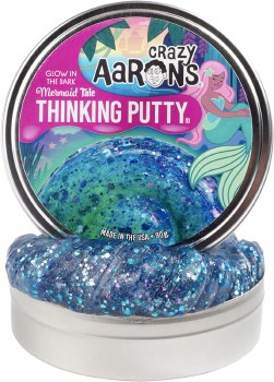 Crazy Aarons Thinking Putty Glowbrights Mermaid Tale