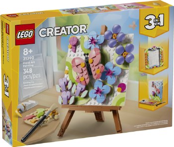 Lego Creator Floral Art Decor Painting 31390