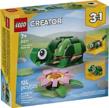 Lego Creator Turtle With Water Lily Flower 31377