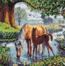Crystal Art Fell Ponies 12x12in Framed Set
