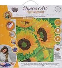 Crystal Art Mounted Kit Sunflower Joy