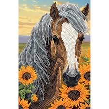 Crystal Art Notebook Sunflower Horse