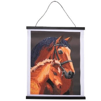 Crystal Art Scroll Kit Chestnut Mares