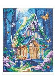 Crystal Art Scroll Kit Fantasy House