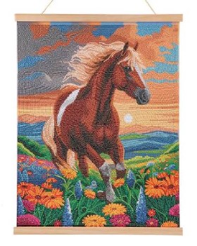 Crystal Art Scroll Kit Majestic Horse