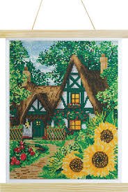 Crystal Art Scroll Kit Woodland Thatch