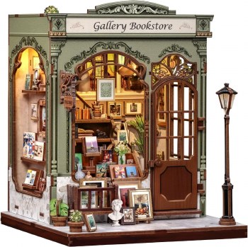 Cutebee Mini House Gellery Bookstore