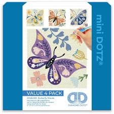 Diamond Dotz Mini Dotz Butterfly Moods 4 Pack