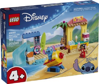Lego Disney Beach Fun With Lilo And Stitch 43280