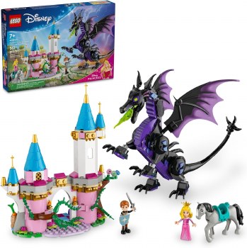 Lego Disney Maleficents Dragon Form And Auroras Castle 43240