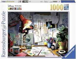 Ravenburger 1000pc Disney Pixars The Artists Desk