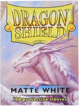 Dragon Shield Sleeve White Matte 100pc