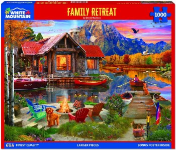 White Mountain 1000pc Family Retreat