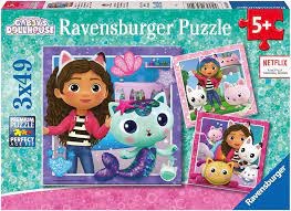 Ravensburger 3x49pc Gabbys Dollhouse 56590