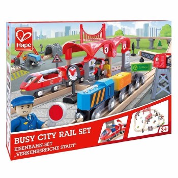 Hape Busy City Rail Set