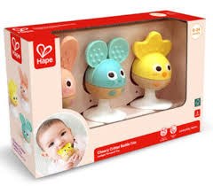 Hape Cheery Critter Rattle Trio Set 3pc