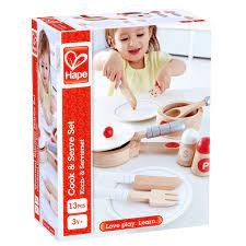 Hape Cook & Serve Wooden Kitchen Set