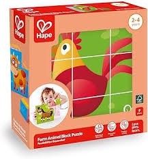 Hape Farm Animals Block Puzzle