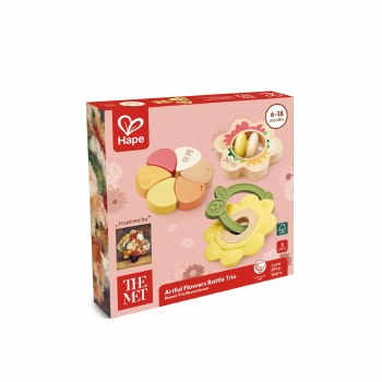 Hape The Met Artful Flowers Rattle Trio