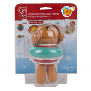Hape Swimmer Teddy Wind-up Toy