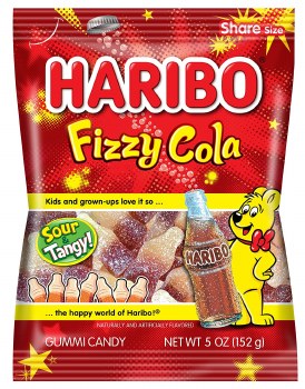 Haribo Fizzy Cola Peg Bag