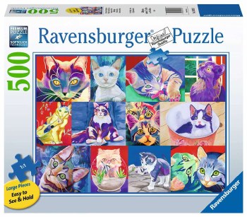 Ravensburger 500pc Lrg Hello Kitty Kat 169382