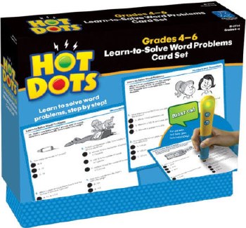 Hot Dots Learn To Solve Word Problems Card Set 4-6